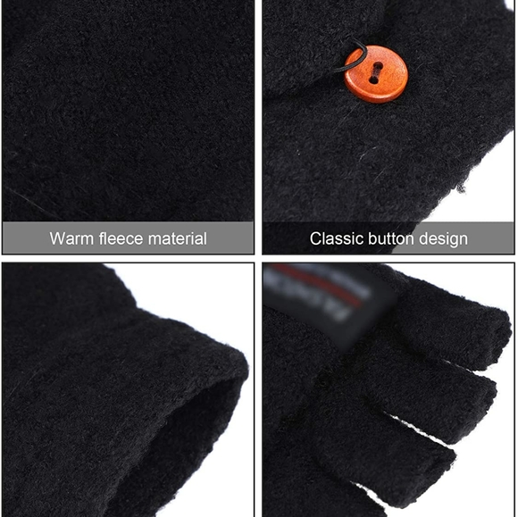 Winter convertible fingerless gloves - Picture 4 of 6